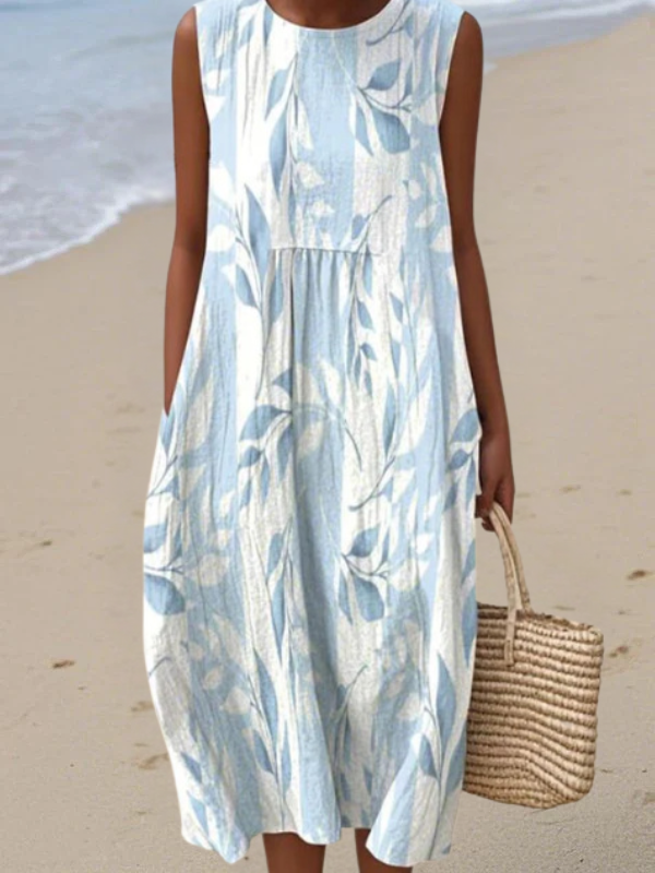 Joy | Vestido Estampado de Verano Sin Mangas