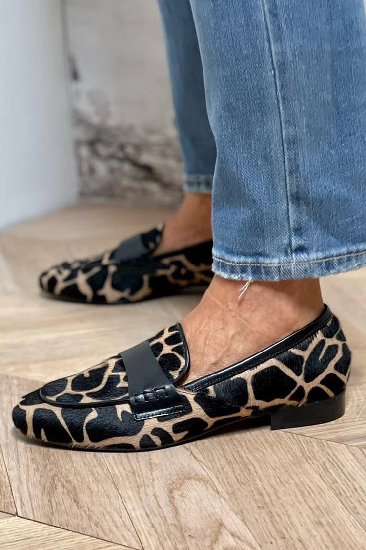 SOFIA | Mocasines de estampado animal