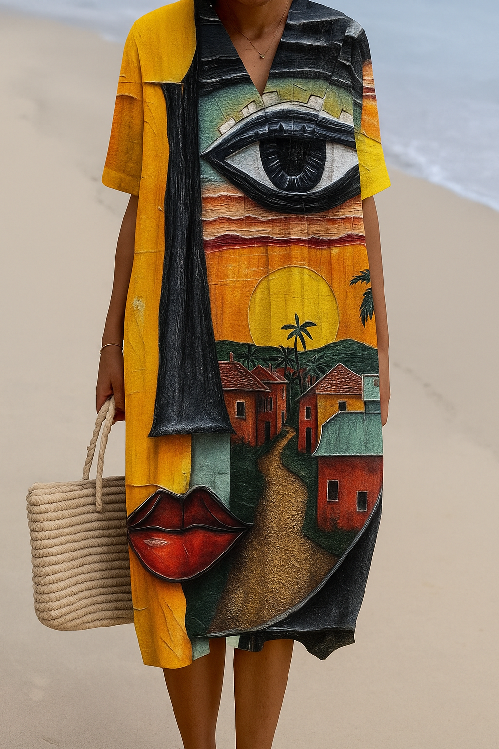 Vestido estampado brisa de verano