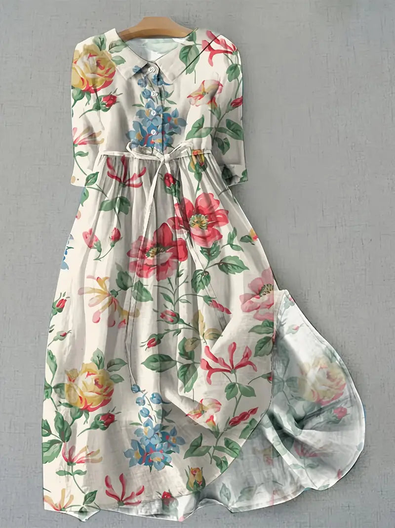 Isabelle | Vestido clásico con flores