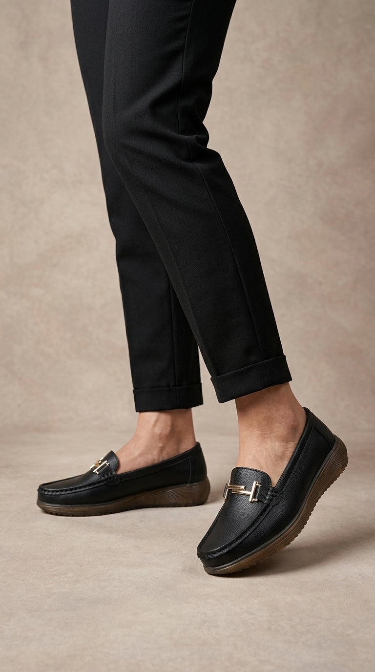 Lucía | Mocasines de piel genuina