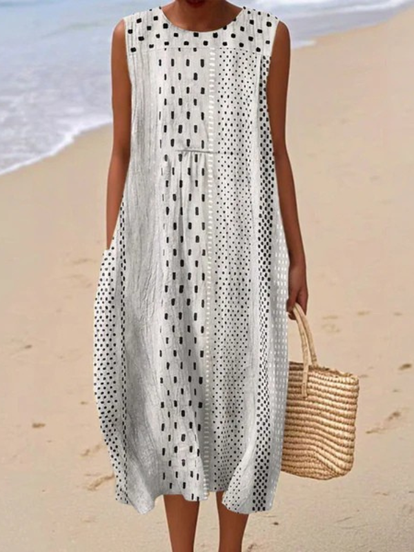 Tea | Vestido Estampado de Verano Sin Mangas