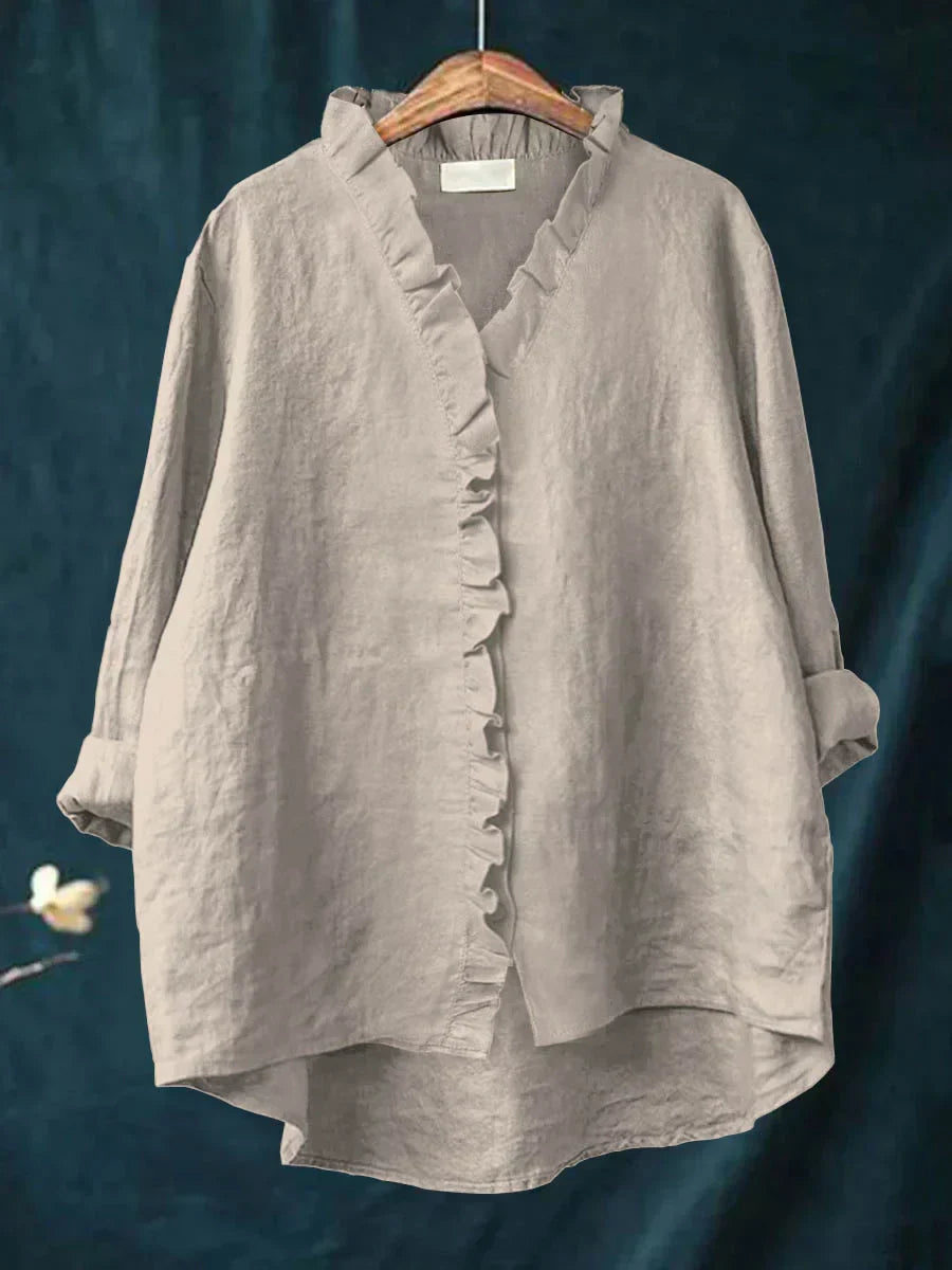 SELENA | Blusa minimalista con volantes