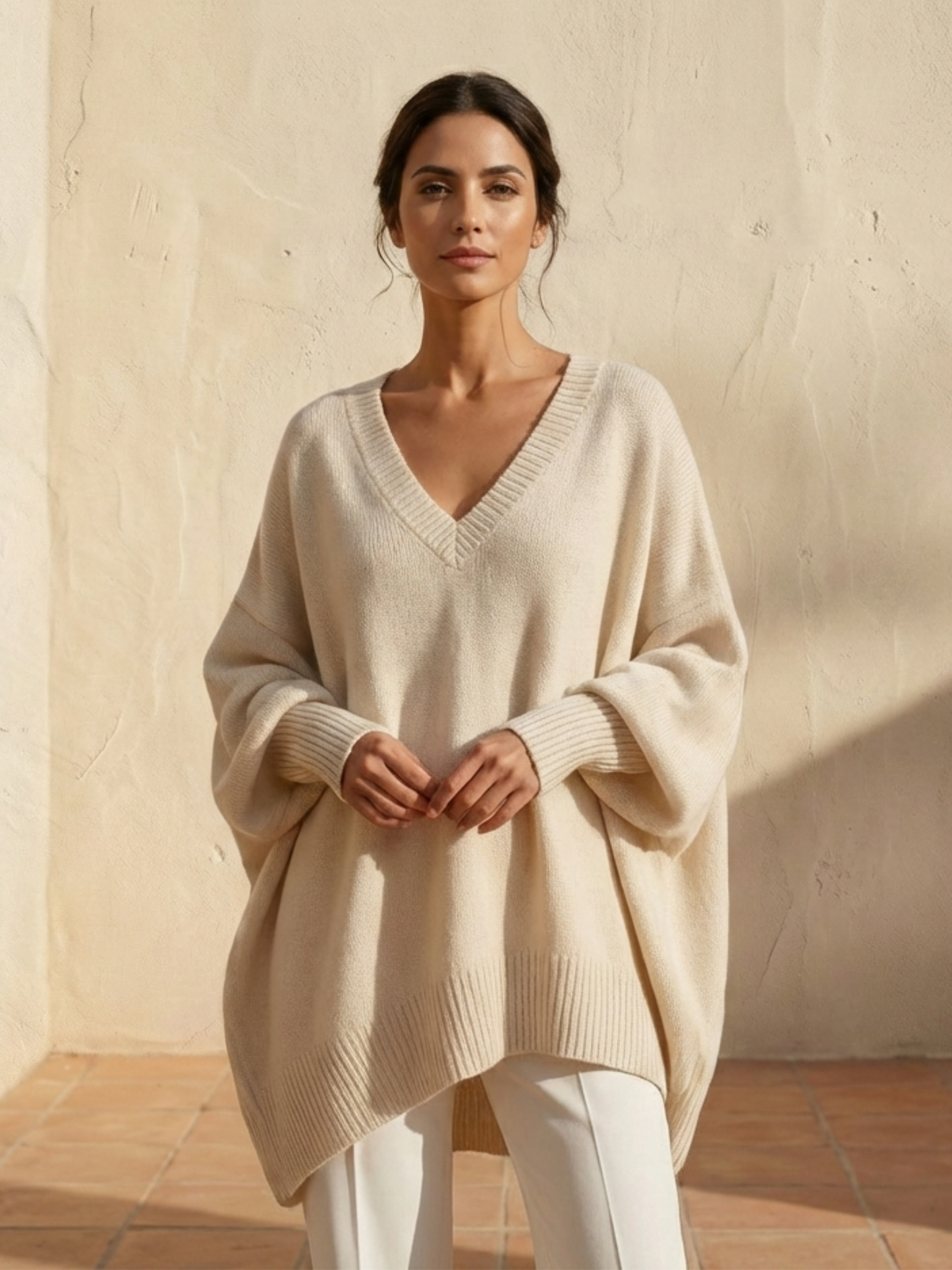 ALURA | Suéter con cuello pico de punto