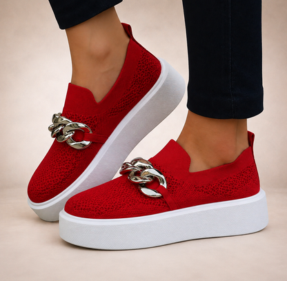 María | Zapatos con cadena de metal