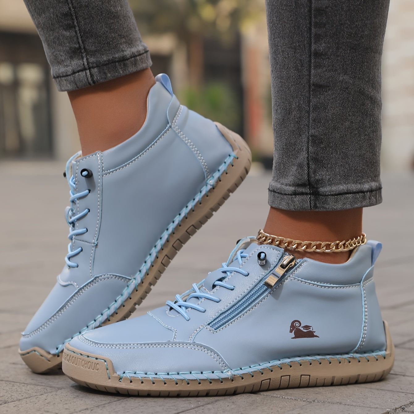 Flora | Zapatos ortopédicos cómodos con cremallera