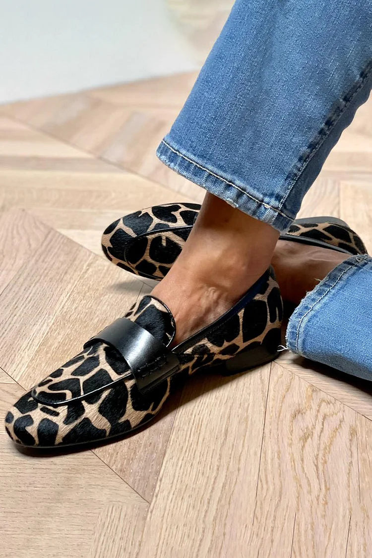 SOFIA | Mocasines de estampado animal