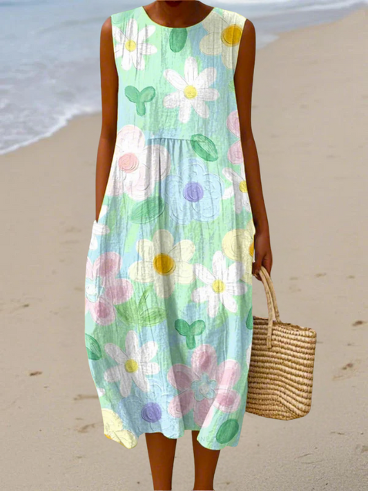Erin | Vestido Midi Floral Pastel