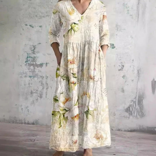 Ana | Elegante Vestido Maxi Floral de Verano