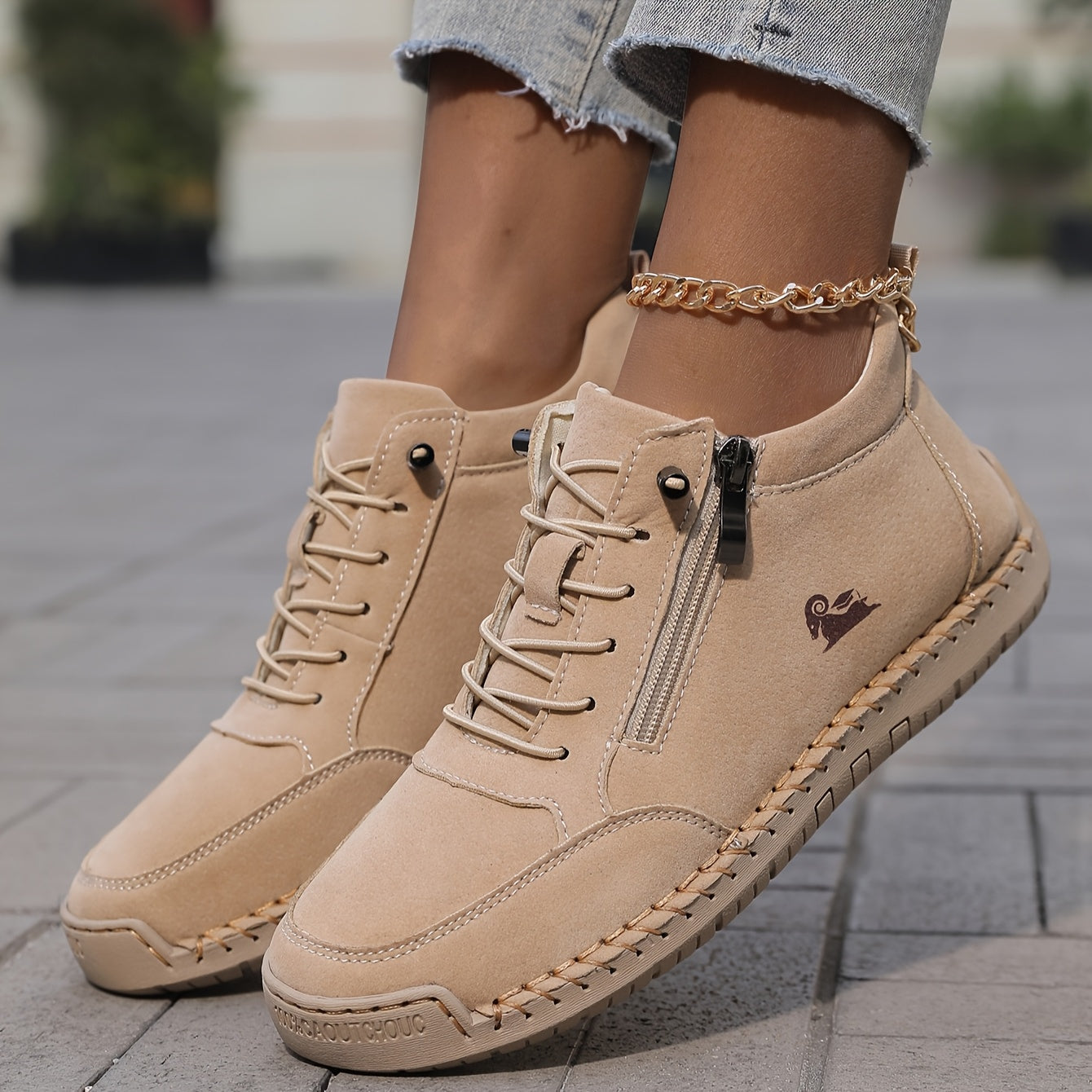 Flora | Zapatos ortopédicos cómodos con cremallera
