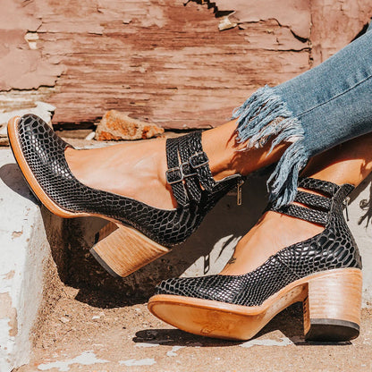 Dorotea | Tacones Bloque con Hebilla