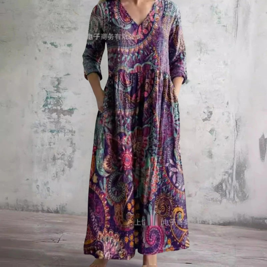 Mandi | Elegante Vestido Maxi Floral de Verano