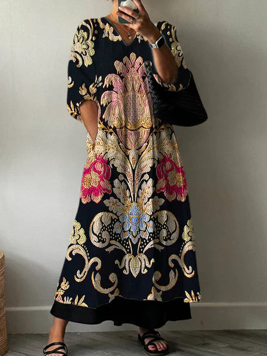 Clara | Vestido elegante estampado