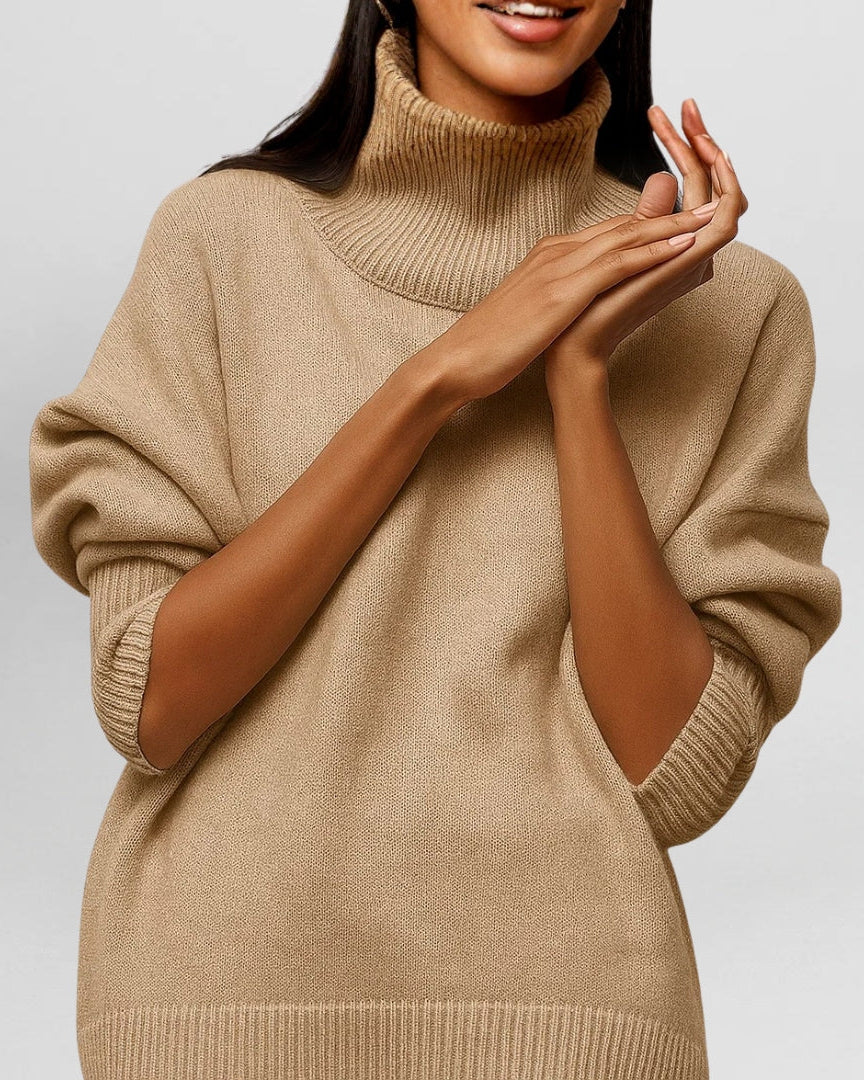 ANDREA | Suéter minimalista de cuello alto