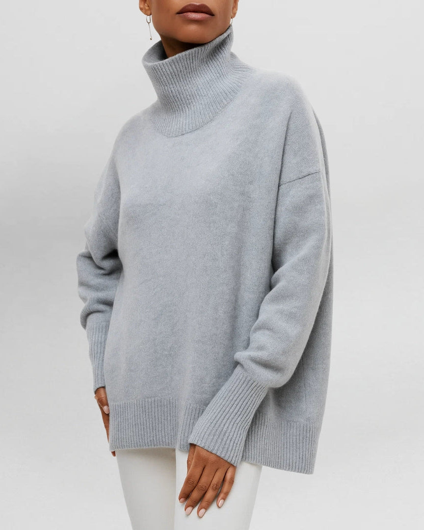 ANDREA | Suéter minimalista de cuello alto