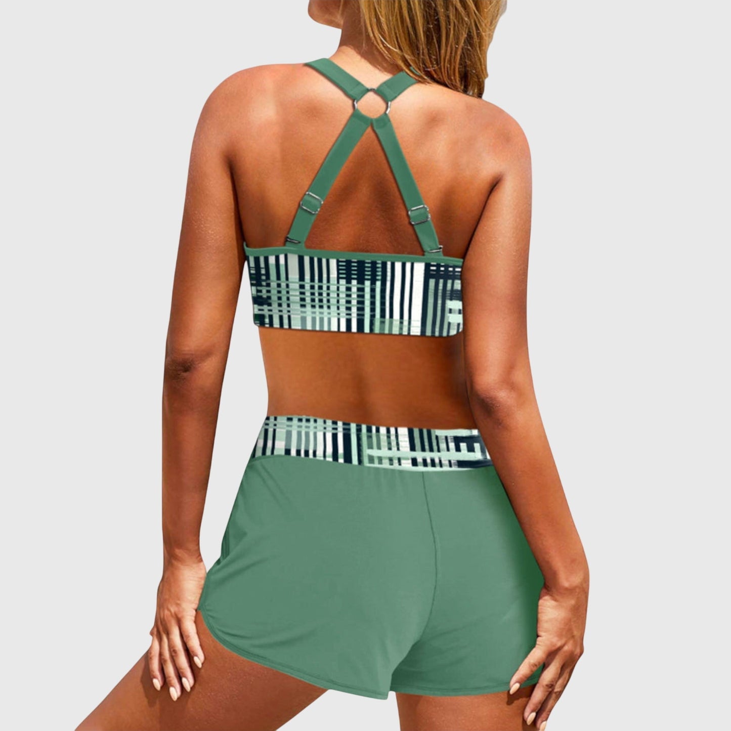 Janela | Bikini de Cintura Alta con Textura