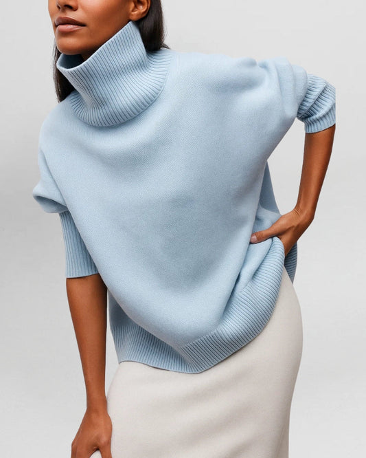 ANDREA | Suéter minimalista de cuello alto