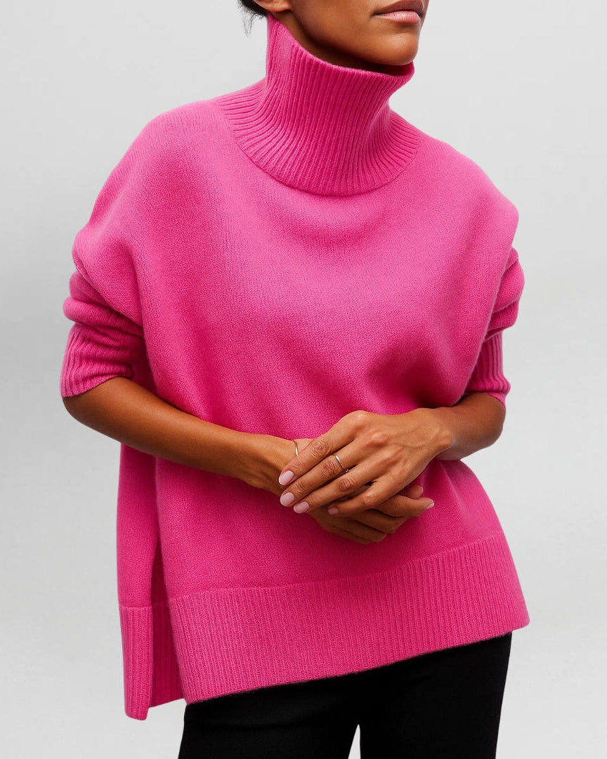 ANDREA | Suéter minimalista de cuello alto