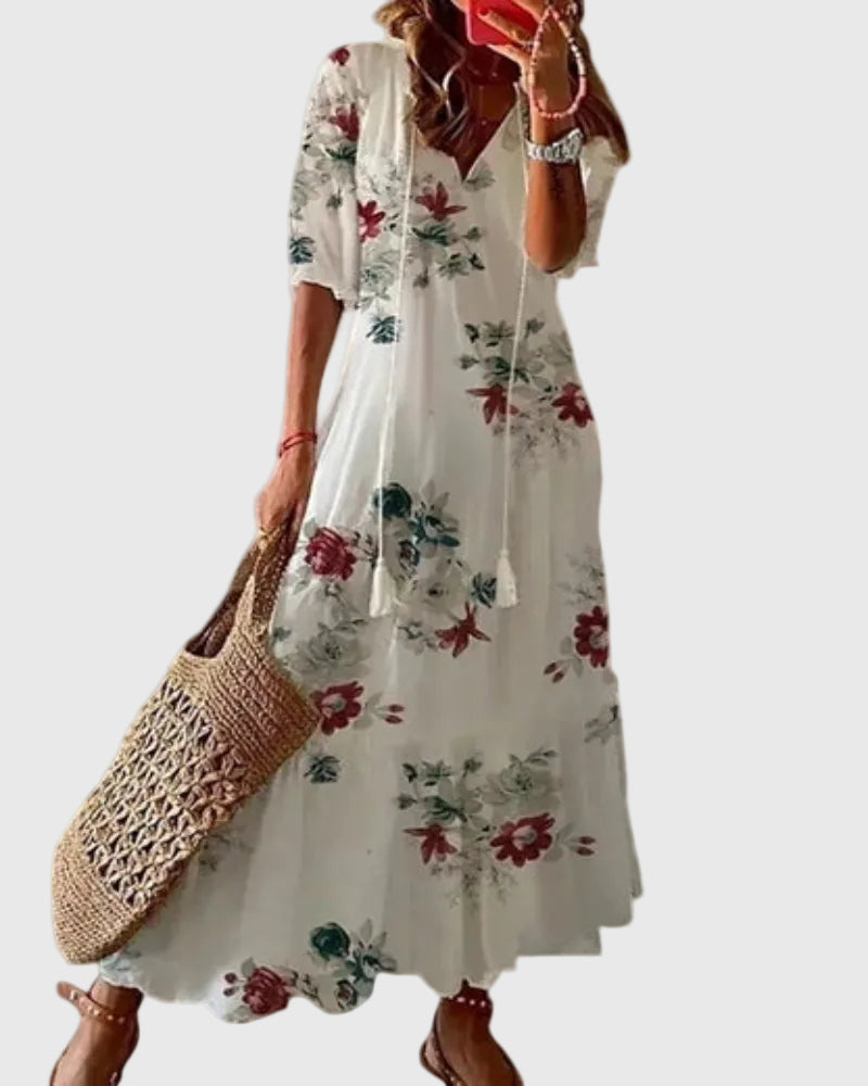 Sofía | Vestido Maxi Boho Vintage de Verano