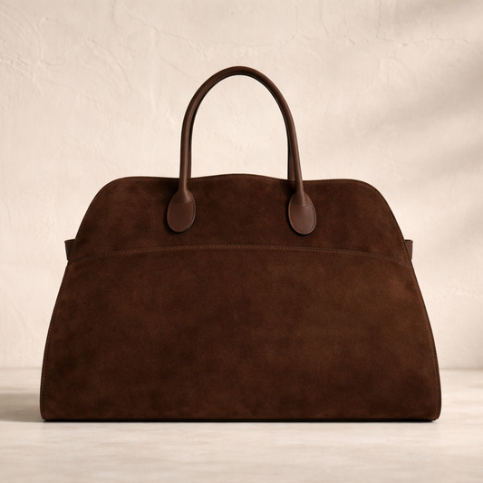 AISHA | Bolso de ante marrón