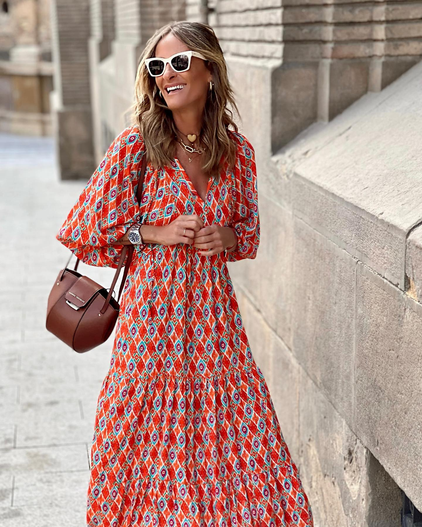 ZAIRA | Vestido estampado de temporada