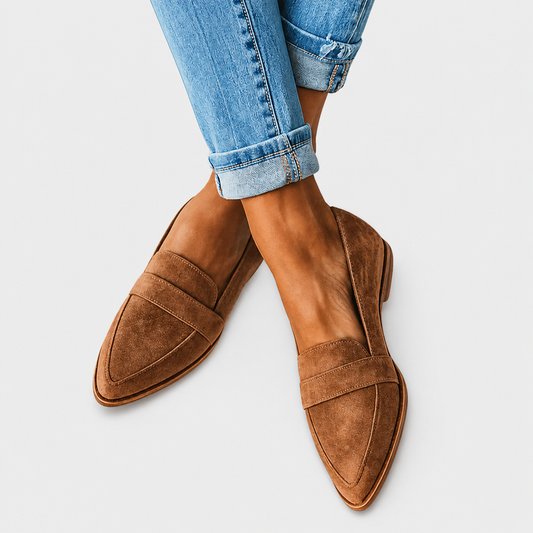 Elena | Mocasines ortopédicas de ante suave