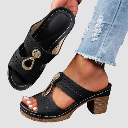 Linda | Sandalias de Tacón Alto Ortopédicas