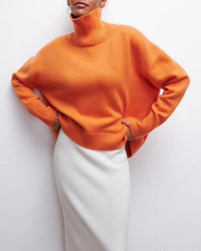 ANDREA | Suéter minimalista de cuello alto