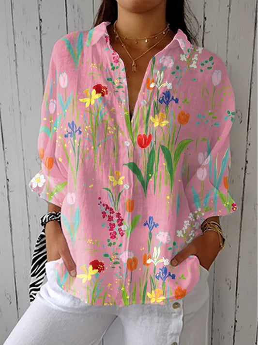 Linda | Camisa Estampada de Flores