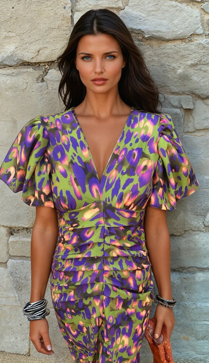 TORÁ | Vestido estampado de diseño