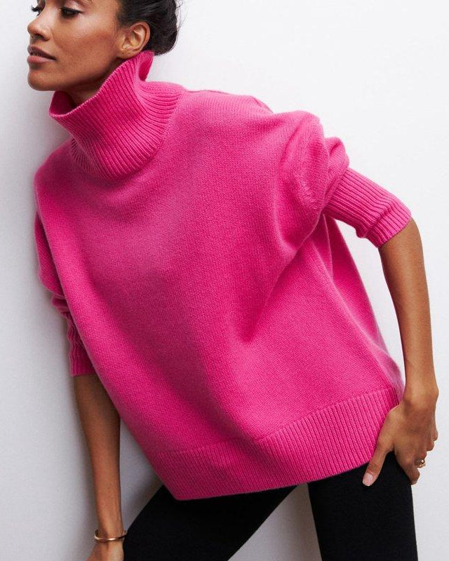 ANDREA | Suéter minimalista de cuello alto