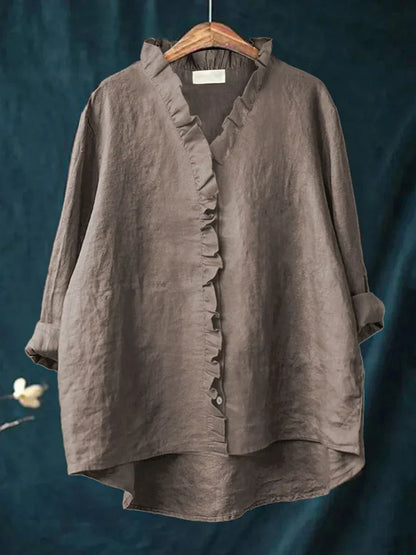 SELENA | Blusa minimalista con volantes