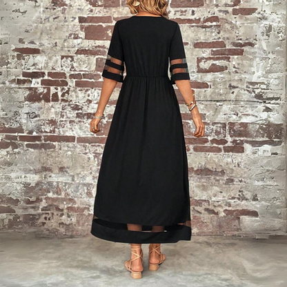 Berta | Vestido Midi Favorecedor que Disimula la Barriga