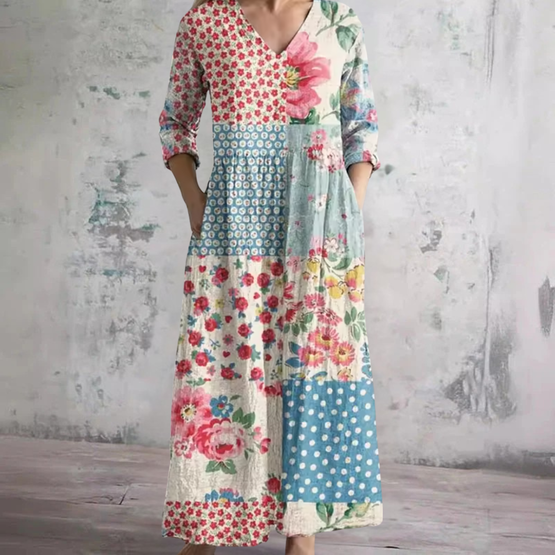 Ronda | Elegante Vestido Maxi Floral de Verano
