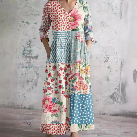 Ronda | Elegante Vestido Maxi Floral de Verano