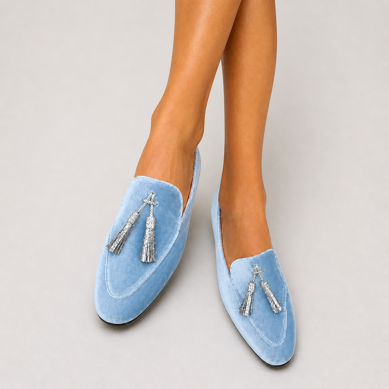 Cloe | Mocasines chic de piel de ante