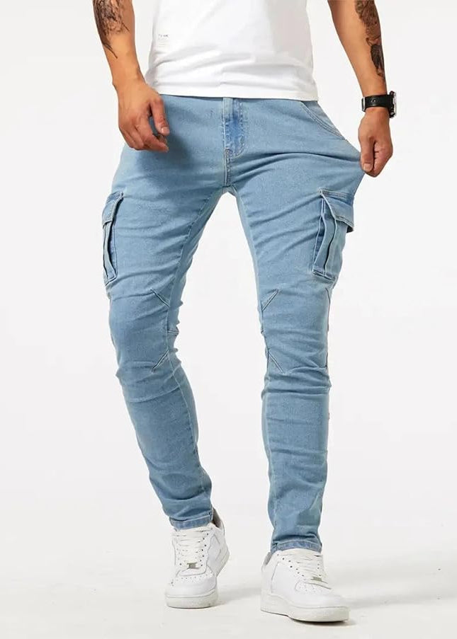 MARINO | Pantalón cargo strecht