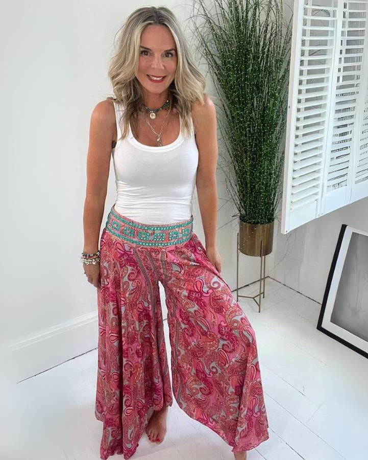 VIBRA | Pantalón boho estampado