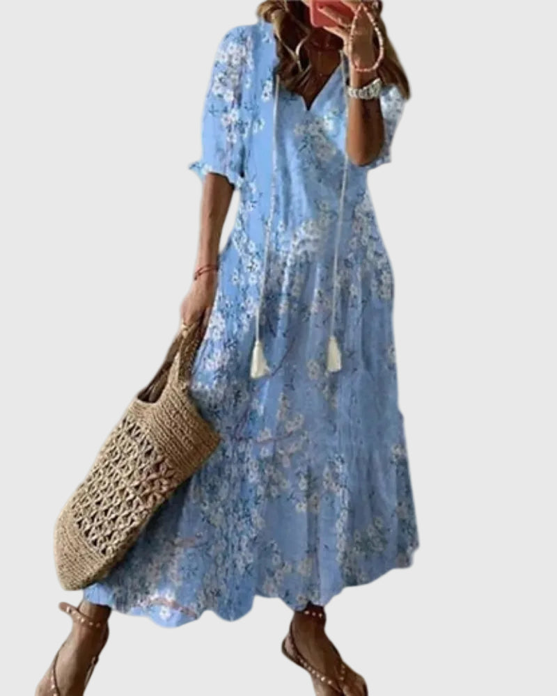 Sofía | Vestido Maxi Boho Vintage de Verano