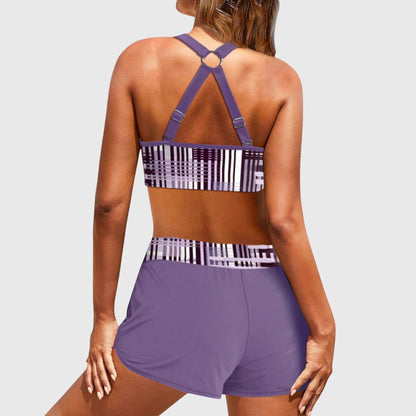 Janela | Bikini de Cintura Alta con Textura