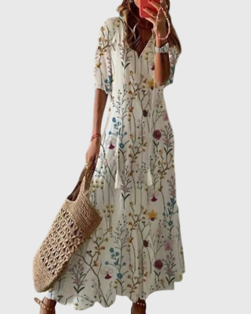 Sofía | Vestido Maxi Boho Vintage de Verano