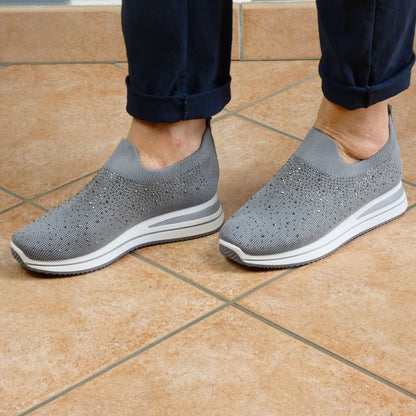 Silvia | Zapatillas con pedrería
