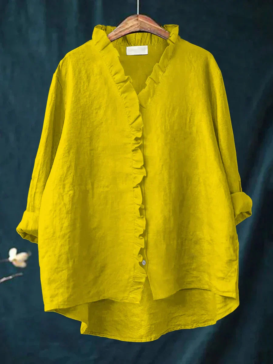 SELENA | Blusa minimalista con volantes