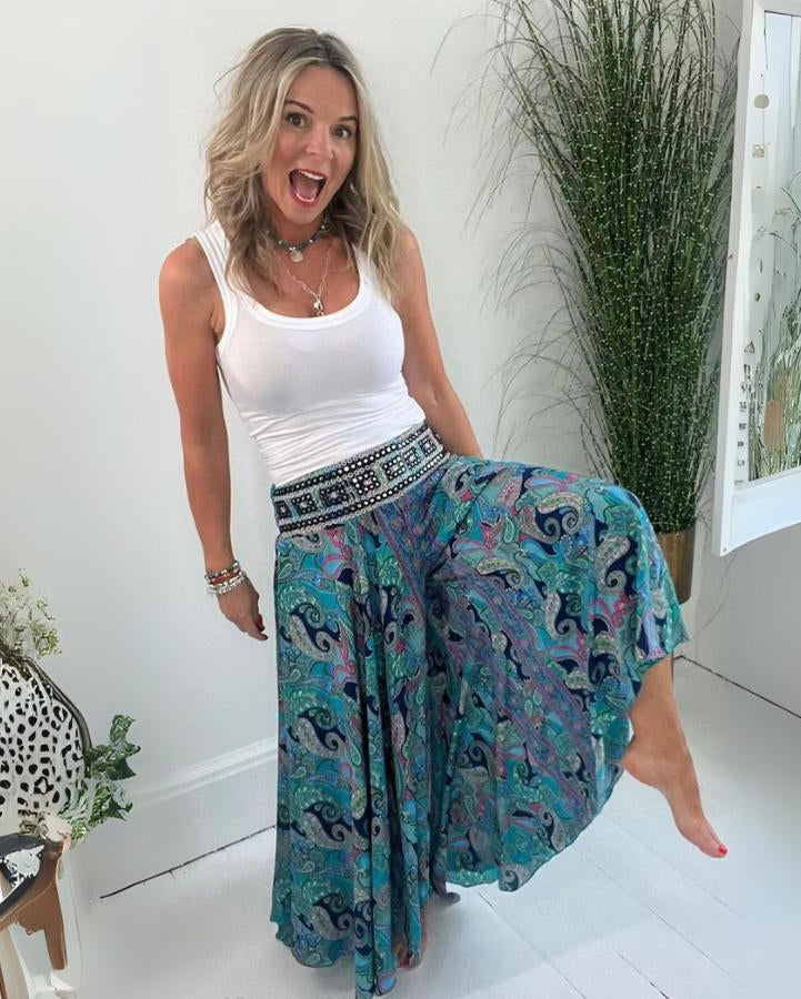 VIBRA | Pantalón boho estampado