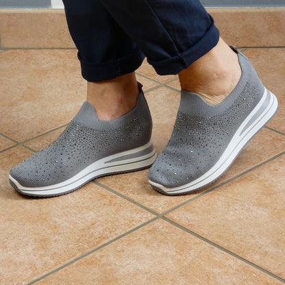 Silvia | Zapatillas con pedrería