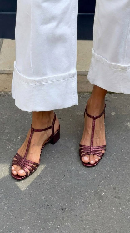 Allegra | Sandalias Doradas Elegantes para el Día a Día