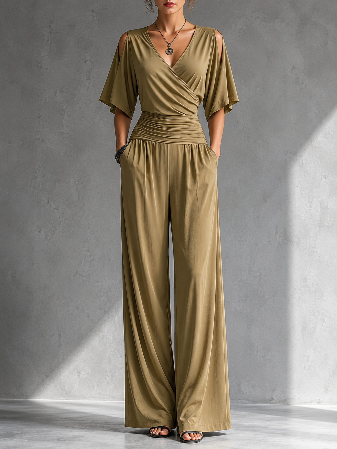 Chiara | Mono Elegante con Hombros Descubiertos