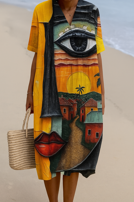 Vestido estampado brisa de verano