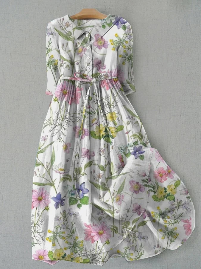 Rosalie | Vestido refinado con flores silvestres