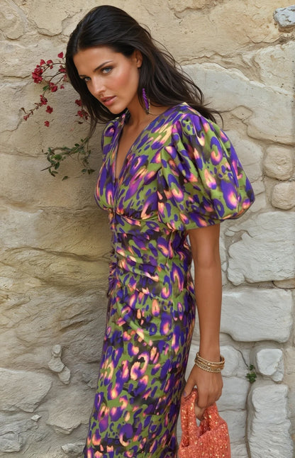 TORÁ | Vestido estampado de diseño